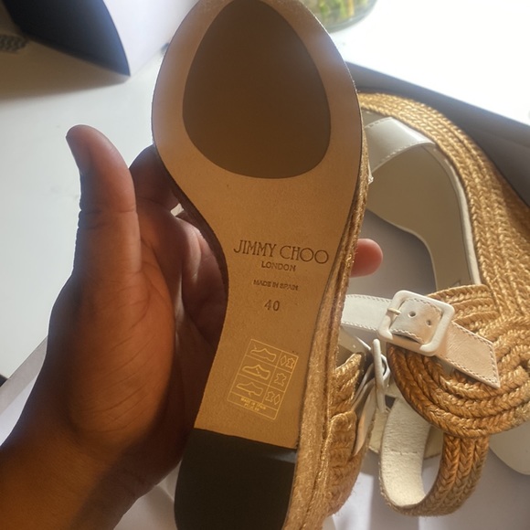 jimmy choo delphi wedge 40 new with box - Picture 3 of 4